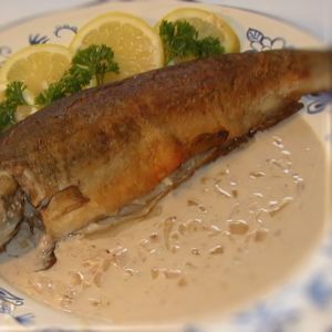 Recette de la Truite au Vin Jaune, Cuisine Franc-Comtoise