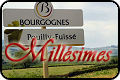 Carte des mill&eacute;simes de Beaujolais et M&acirc;con